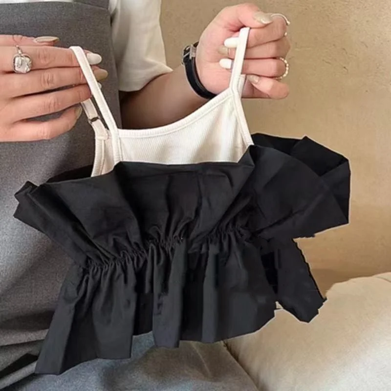Suit Summer Korean Fashion Black Suspender Patchwork Casual Top Solid Color Straight Leg Pants Kids Clothes Girls
Suit Summer Korean Fashion Black Suspender Patchwork Casual Top Solid Color Straight Leg Pants Kids Clothes Girls