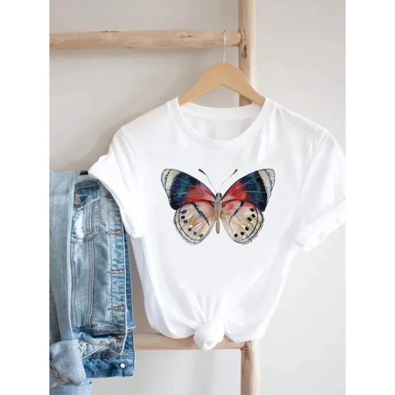 Butterfly Women's Short-sleeved T-shirt Fashion Printed Ins Base Shirt Aesthetic Harajuku Women Clothes Graphic T Shirts
Butterfly Women's Short-sleeved T-shirt Fashion Printed Ins Base Shirt Aesthetic Harajuku Women Clothes Graphic T Shirts