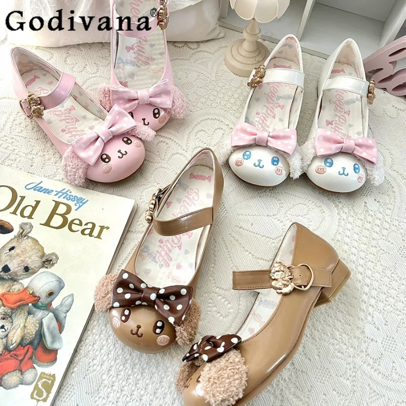 Original Japanese Girls Cute Cartoon Print Lolita Low Heel Pumps Summer New Student Daughter Cute Bow Lo Flat Leather Shoes
Original Japanese Girls Cute Cartoon Print Lolita Low Heel Pumps Summer New Student Daughter Cute Bow Lo Flat Leather Shoes