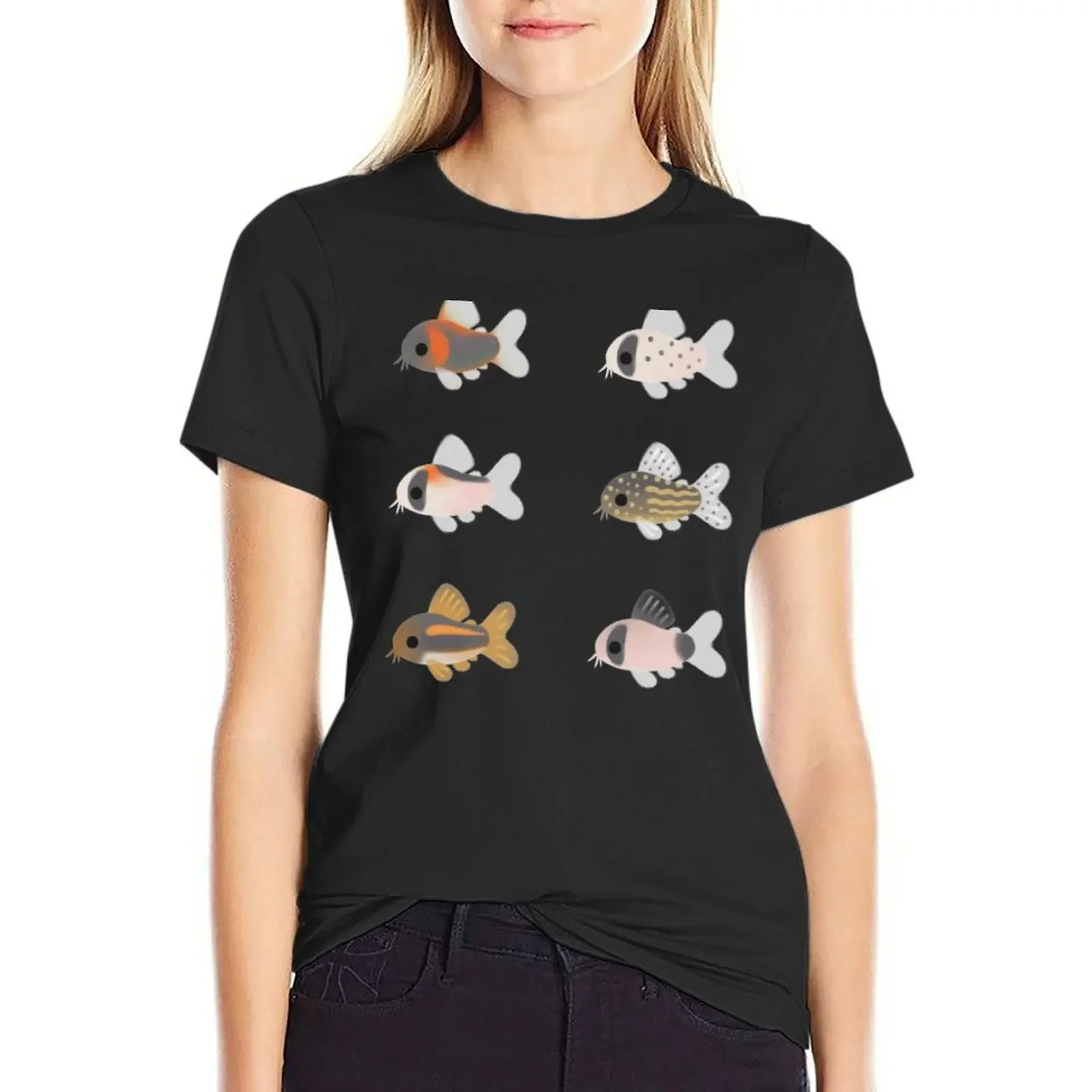 Corydoras! - black T-Shirt customs anime Short sleeve tee korean fashion T-shirts for Women
Corydoras! - black T-Shirt customs anime Short sleeve tee korean fashion T-shirts for Women