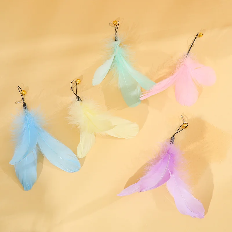 Pet toy macaron soft replacement head teasing cat feather head steel wire chicken feather replacement head strong suction
Pet toy macaron soft replacement head teasing cat feather head steel wire chicken feather replacement head strong suction