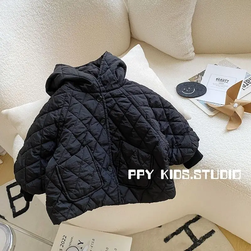 Handsome Korean Style Children Winter Coat Hooded Single Breasted Solid Color Thermal Cotton Jacket Casual Kids Outerwear
Handsome Korean Style Children Winter Coat Hooded Single Breasted Solid Color Thermal Cotton Jacket Casual Kids Outerwear