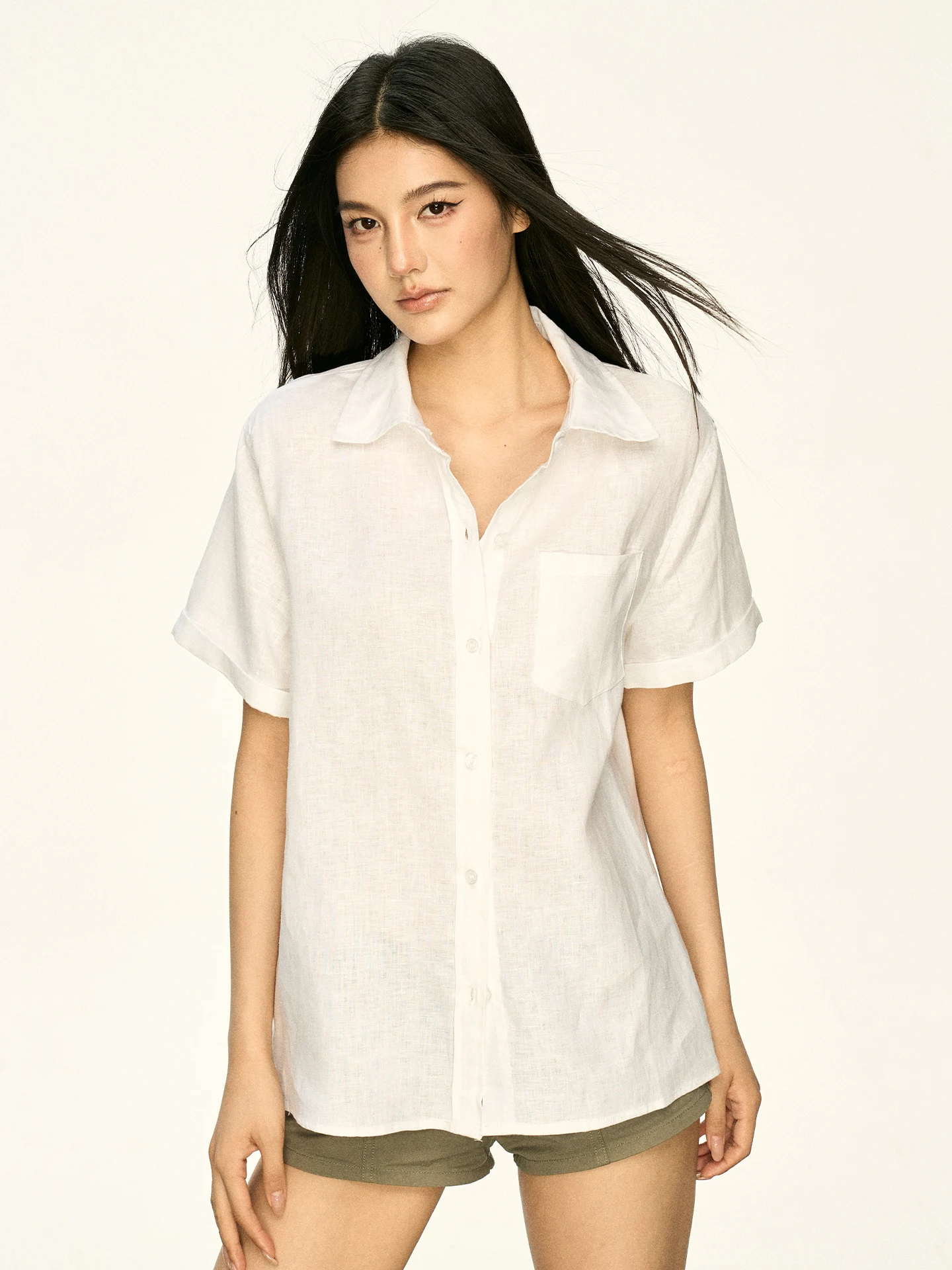 Aaisup White Linen Short Sleeve Shirt Women's Loose Slimming Summer Casual Commute Top Comfortable Bystander Style Fashion
Aaisup White Linen Short Sleeve Shirt Women's Loose Slimming Summer Casual Commute Top Comfortable Bystander Style Fashion