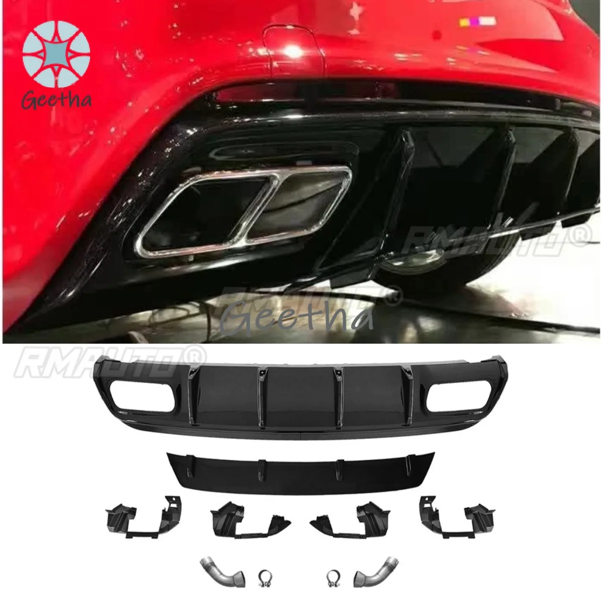 Car Rear Bumper Spoiler Lip Diffuser Splitter Rear Tail Throat Modification Part For Mercedes Benz A-Class W176 2013-2018
Car Rear Bumper Spoiler Lip Diffuser Splitter Rear Tail Throat Modification Part For Mercedes Benz A-Class W176 2013-2018