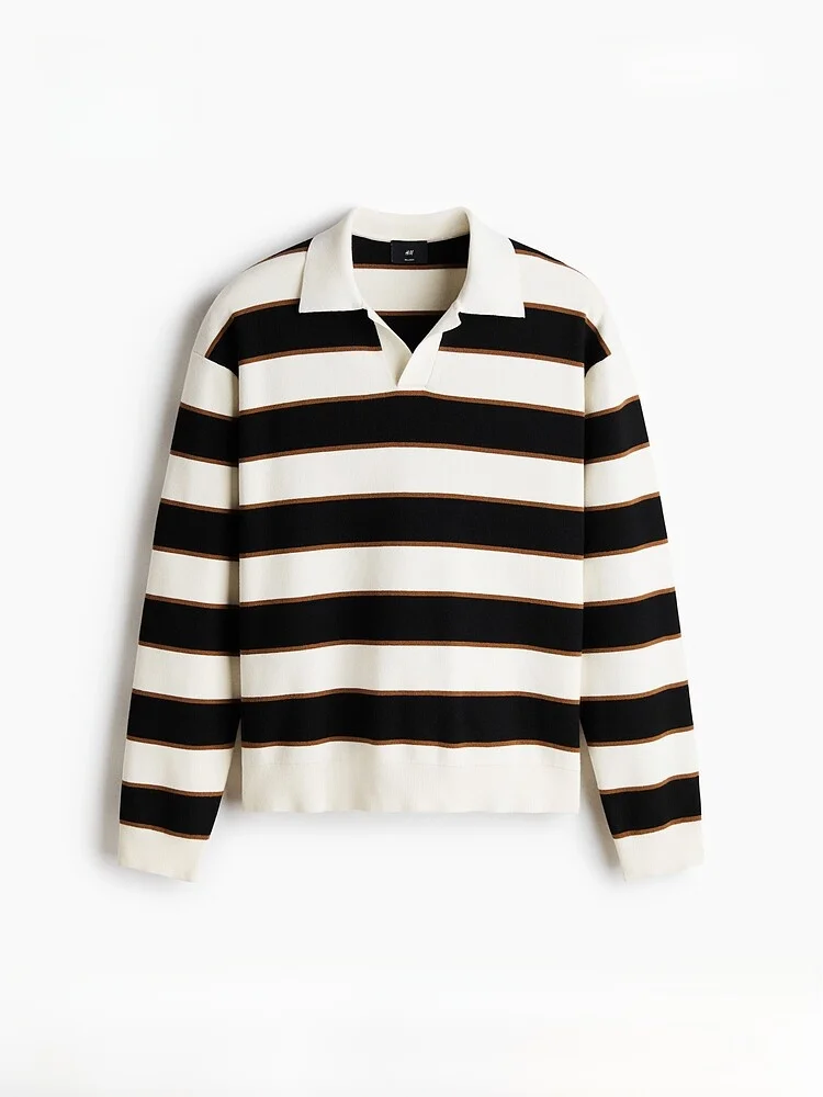 H&M New Men's Casual Style Shirt 1333025 Spring 2026 Knitted Sweater Regular Thickness Stripe Pattern Casual Style
H&M New Men's Casual Style Shirt 1333025 Spring 2026 Knitted Sweater Regular Thickness Stripe Pattern Casual Style
