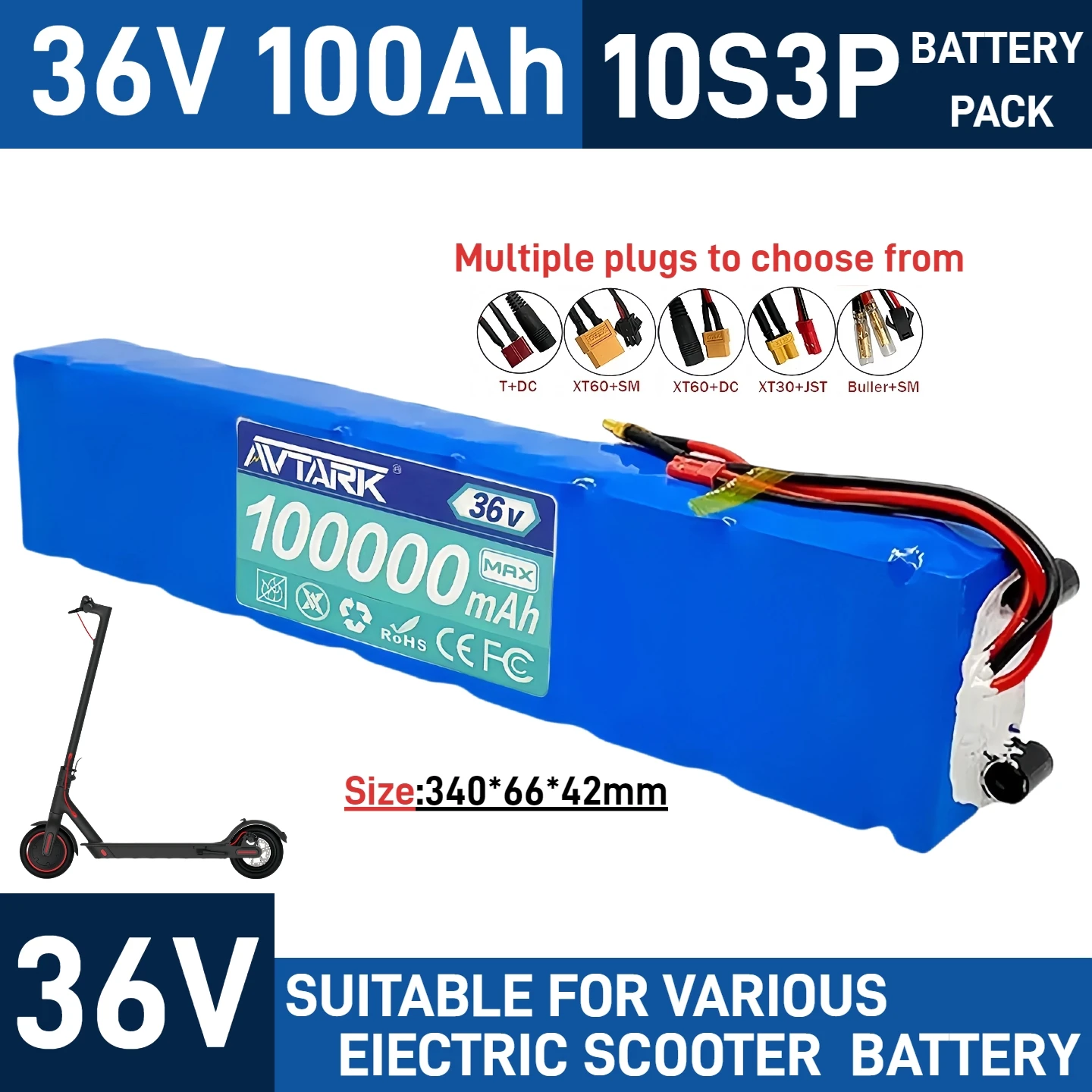 36V 100000mAh 10S3P batteries Pack for Xiaomi Mijia M365 electric Scoote Special Battery Pack Lithium Battery, quality assurance
36V 100000mAh 10S3P batteries Pack for Xiaomi Mijia M365 electric Scoote Special Battery Pack Lithium Battery, quality assurance