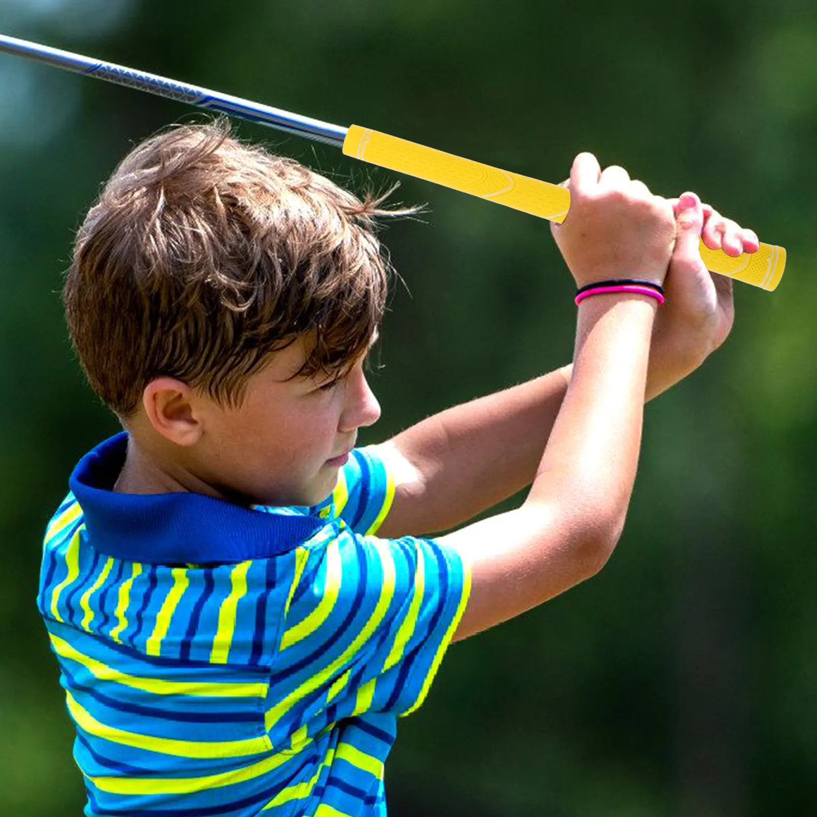 Childrens Golf Club Grips Rubber Non-Slip Comfortable Golf Grip Trainer Practice Equipment for Beginners Left Right Handed Use
Childrens Golf Club Grips Rubber Non-Slip Comfortable Golf Grip Trainer Practice Equipment for Beginners Left Right Handed Use
