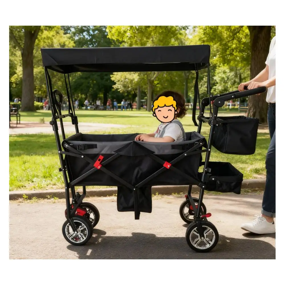 mk-Portable Awning Camping Cart Handy Cart Kids Seat Belt Moving Platform Garden Cart@
mk-Portable Awning Camping Cart Handy Cart Kids Seat Belt Moving Platform Garden Cart@