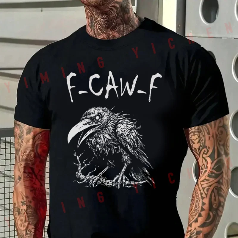 Men High Quality Funny Cotton Moto T-shirt F Caw F Black Crow Graphic Tshirt Casual O-neck Men Hip Hop Tees
Men High Quality Funny Cotton Moto T-shirt F Caw F Black Crow Graphic Tshirt Casual O-neck Men Hip Hop Tees