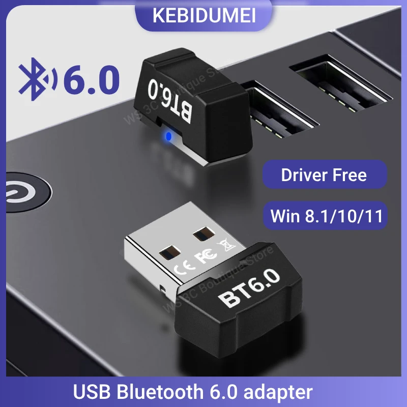 USB Bluetooth 6.0 Adapter Bluetooth 5.1 for PC Dongle Wireless Mouse Keyborad Music Audio Receiver USB Transmitter
USB Bluetooth 6.0 Adapter Bluetooth 5.1 for PC Dongle Wireless Mouse Keyborad Music Audio Receiver USB Transmitter