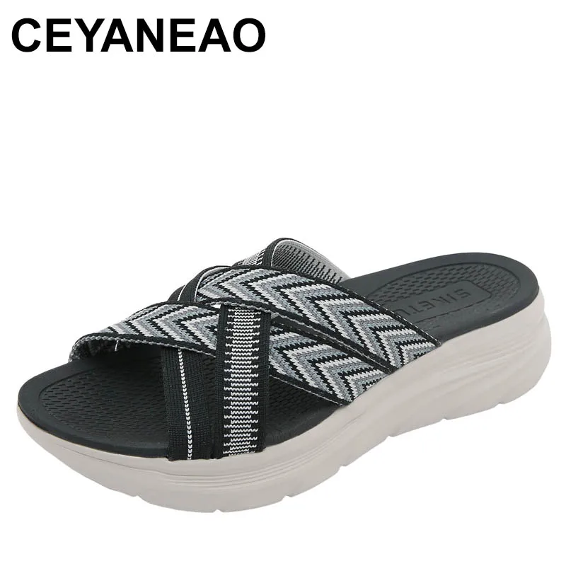 Brand Casual Summer Wedge Slippers Women Cross Straps Platform Comfortable Walking Shoes Beach Slides Light Breathable
Brand Casual Summer Wedge Slippers Women Cross Straps Platform Comfortable Walking Shoes Beach Slides Light Breathable