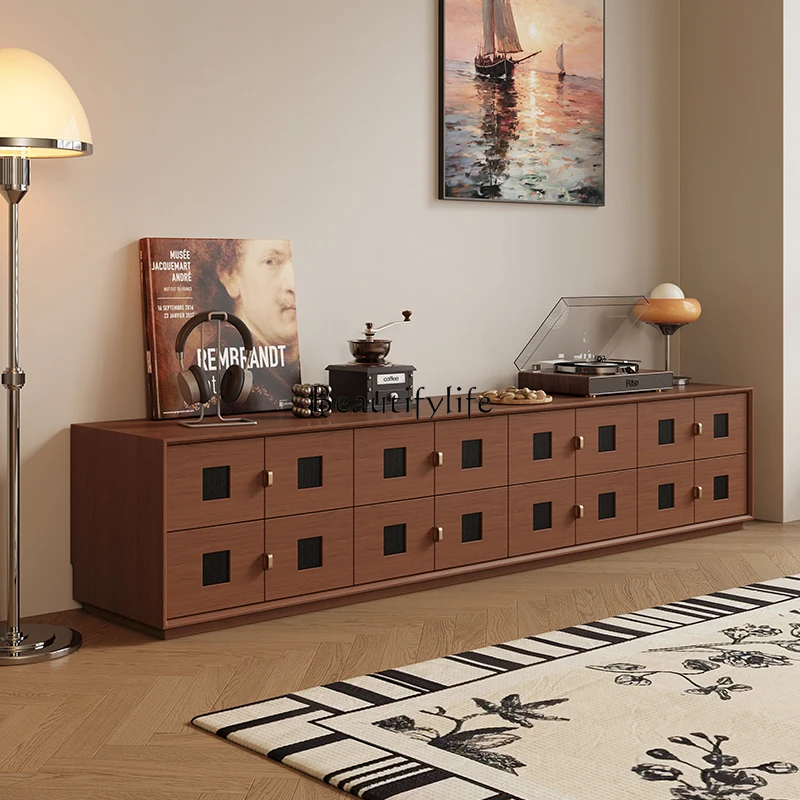 Medieval style floor-to-ceiling living room home Carmen TV cabinet retro small apartment
Medieval style floor-to-ceiling living room home Carmen TV cabinet retro small apartment