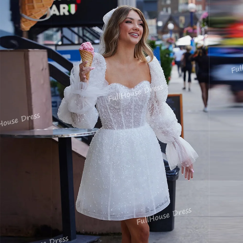 Customized Elegant Sweetheart Collar Shiny Sequins Lace A-line Party Gown Short Mini Backless Prom Dress with Detachable Sleeve
Customized Elegant Sweetheart Collar Shiny Sequins Lace A-line Party Gown Short Mini Backless Prom Dress with Detachable Sleeve