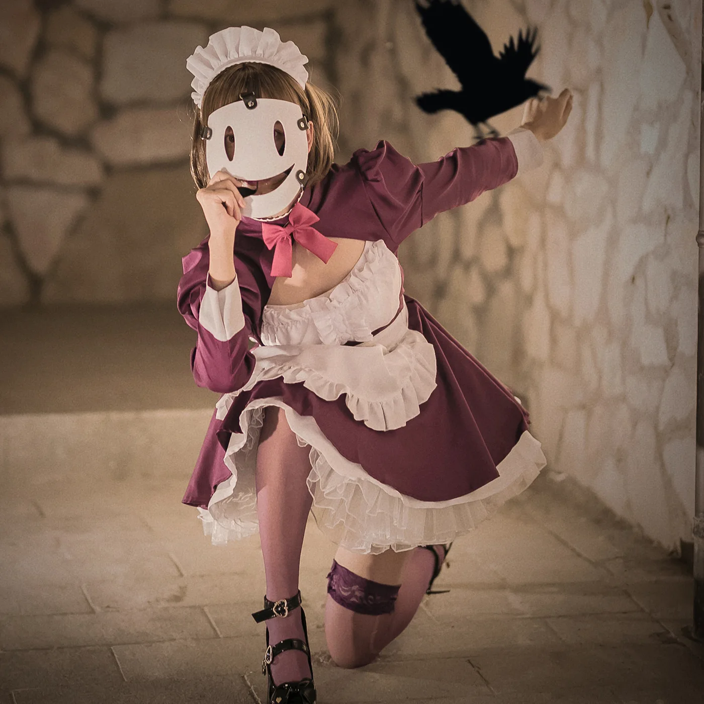 Maid-fuku Kamen Cosplay Costume Anime High-Rise Invasion Cosplay Costume Mask Tenkuu Shinpan Women Maid Outfits Halloween
Maid-fuku Kamen Cosplay Costume Anime High-Rise Invasion Cosplay Costume Mask Tenkuu Shinpan Women Maid Outfits Halloween