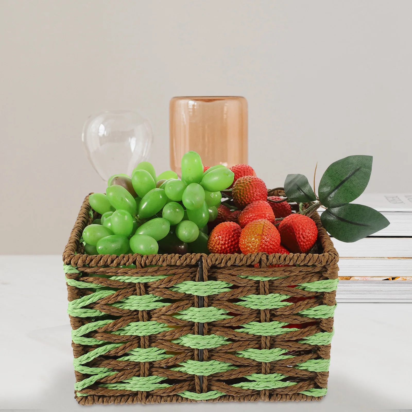 Woven Rope Storage Basket For Snacks Fruits Household Organizer Sundries Container Desktop Decorative Bin Paper Shelf Kitchen
Woven Rope Storage Basket For Snacks Fruits Household Organizer Sundries Container Desktop Decorative Bin Paper Shelf Kitchen