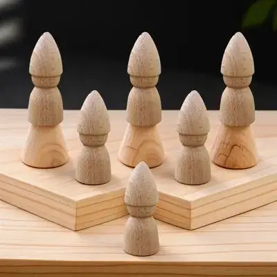 6 pcs Wooden Pegs Diy Hand-Painted Unfinished Kids Creative Learning Puzzle Game Natural Wood Craft Gift For Children Peg 
6 pcs Wooden Pegs Diy Hand-Painted Unfinished Kids Creative Learning Puzzle Game Natural Wood Craft Gift For Children Peg
