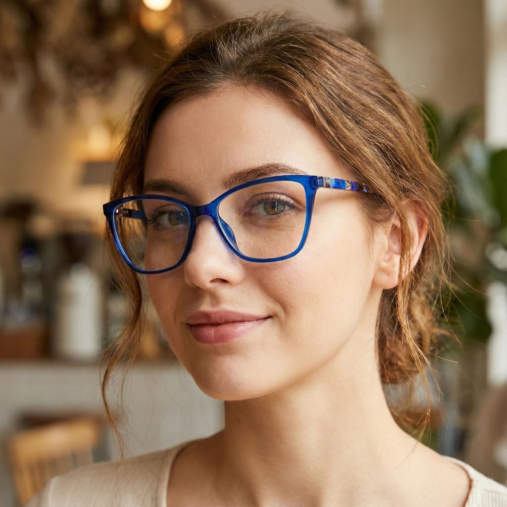 VZONE Women's Glasses Frame Acetate Geometric Floral Temple Design Thin Lightweight Optical Glasses For Sight Correction
VZONE Women's Glasses Frame Acetate Geometric Floral Temple Design Thin Lightweight Optical Glasses For Sight Correction