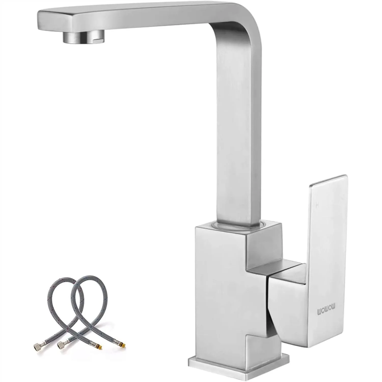 Stainless Steel Bar Sink Faucet with Brushed Nickel Finish Single Hole for Prep Kitchen and RV
Stainless Steel Bar Sink Faucet with Brushed Nickel Finish Single Hole for Prep Kitchen and RV