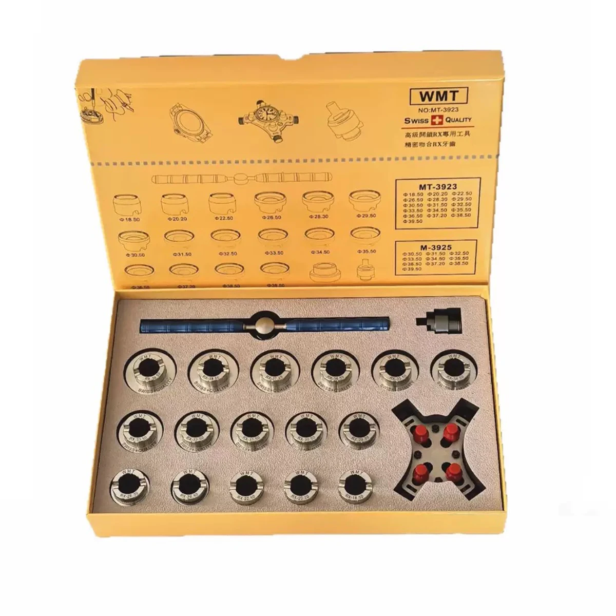 Watch Repair Accessory MT-3923 Watch Opener Die Watch Case Back Cover Opener Die Watch Repairing Accessory tool for watchmaker
Watch Repair Accessory MT-3923 Watch Opener Die Watch Case Back Cover Opener Die Watch Repairing Accessory tool for watchmaker