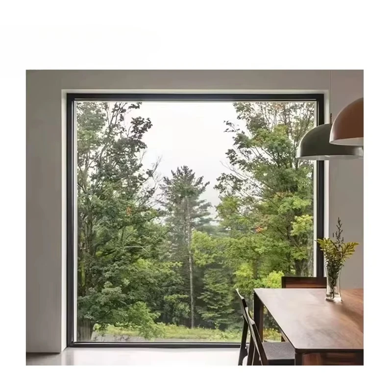Triple Glazed Black Floor-to-Ceiling Fixed Windows Panoramic Energy Efficient Modern Design For Home Villa Affordable Price
Triple Glazed Black Floor-to-Ceiling Fixed Windows Panoramic Energy Efficient Modern Design For Home Villa Affordable Price