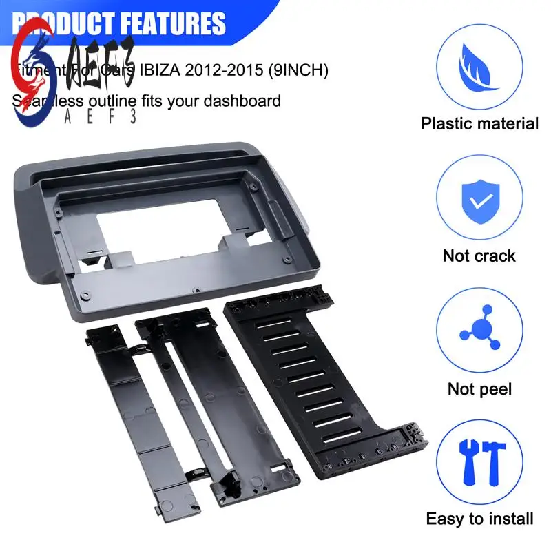 AEF3-For SEAT IBIZA 2012-2015 (9INCH) Car Radio Fascias Android GPS MP5 2 Din Head Unit Panel Dash Frame Installation
AEF3-For SEAT IBIZA 2012-2015 (9INCH) Car Radio Fascias Android GPS MP5 2 Din Head Unit Panel Dash Frame Installation