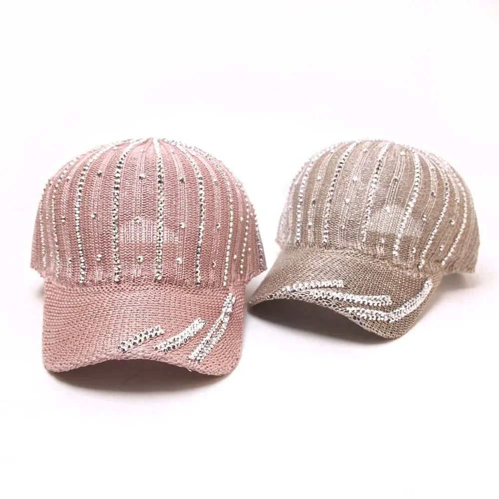 A Versatile Water Diamond Baseball Cap, Sun Protection and Shading Cap, Breathable Knitted Baseball Cap for Ladies in Summer
A Versatile Water Diamond Baseball Cap, Sun Protection and Shading Cap, Breathable Knitted Baseball Cap for Ladies in Summer