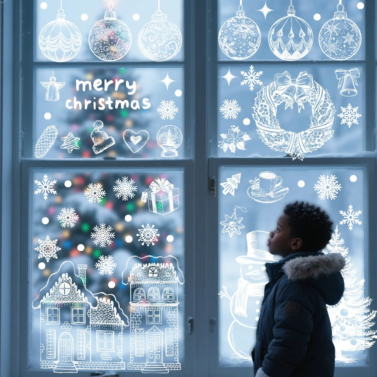 Christmas Snow House Tree Window Stickers Wall Decor Xmas Electricity Glass Stickers Noel Merry Christmas Decor Happy New Year
Christmas Snow House Tree Window Stickers Wall Decor Xmas Electricity Glass Stickers Noel Merry Christmas Decor Happy New Year