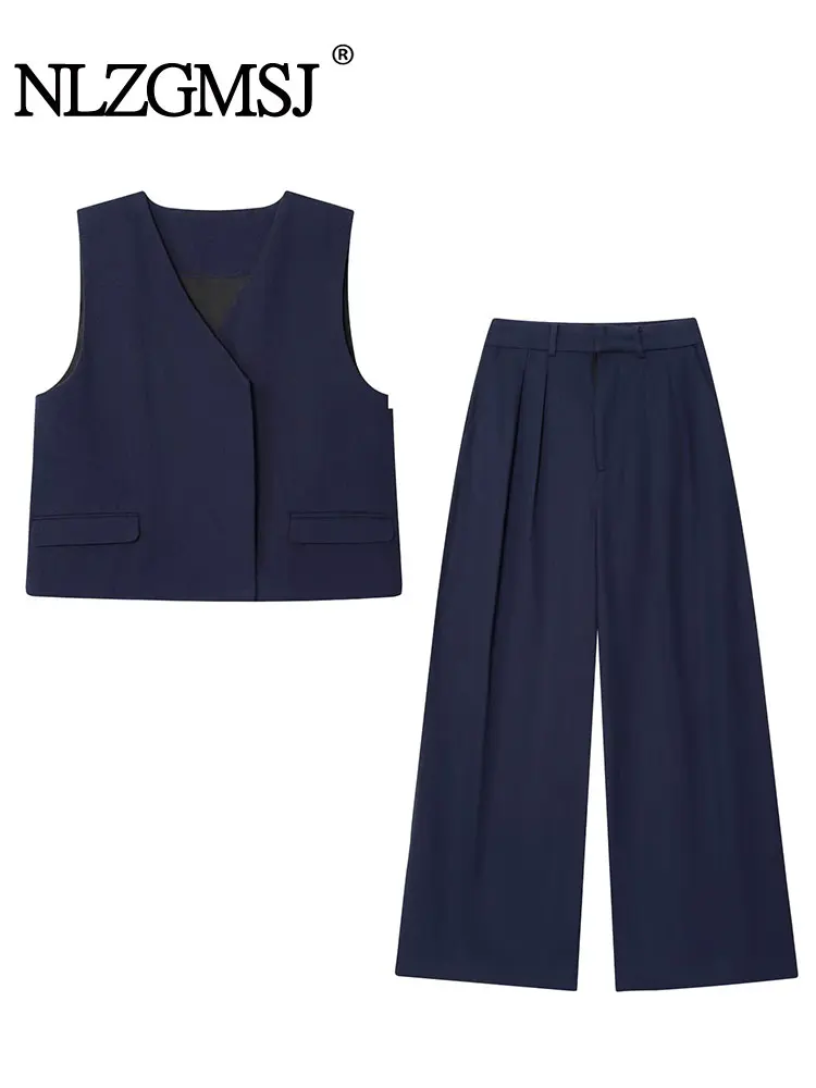 NLZGMSJ Women's Outfit Vest Pants Set 2025 Spring Autumn Vest Top+Wide Leg Pants Casual Women 2-piece Sets
NLZGMSJ Women's Outfit Vest Pants Set 2025 Spring Autumn Vest Top+Wide Leg Pants Casual Women 2-piece Sets