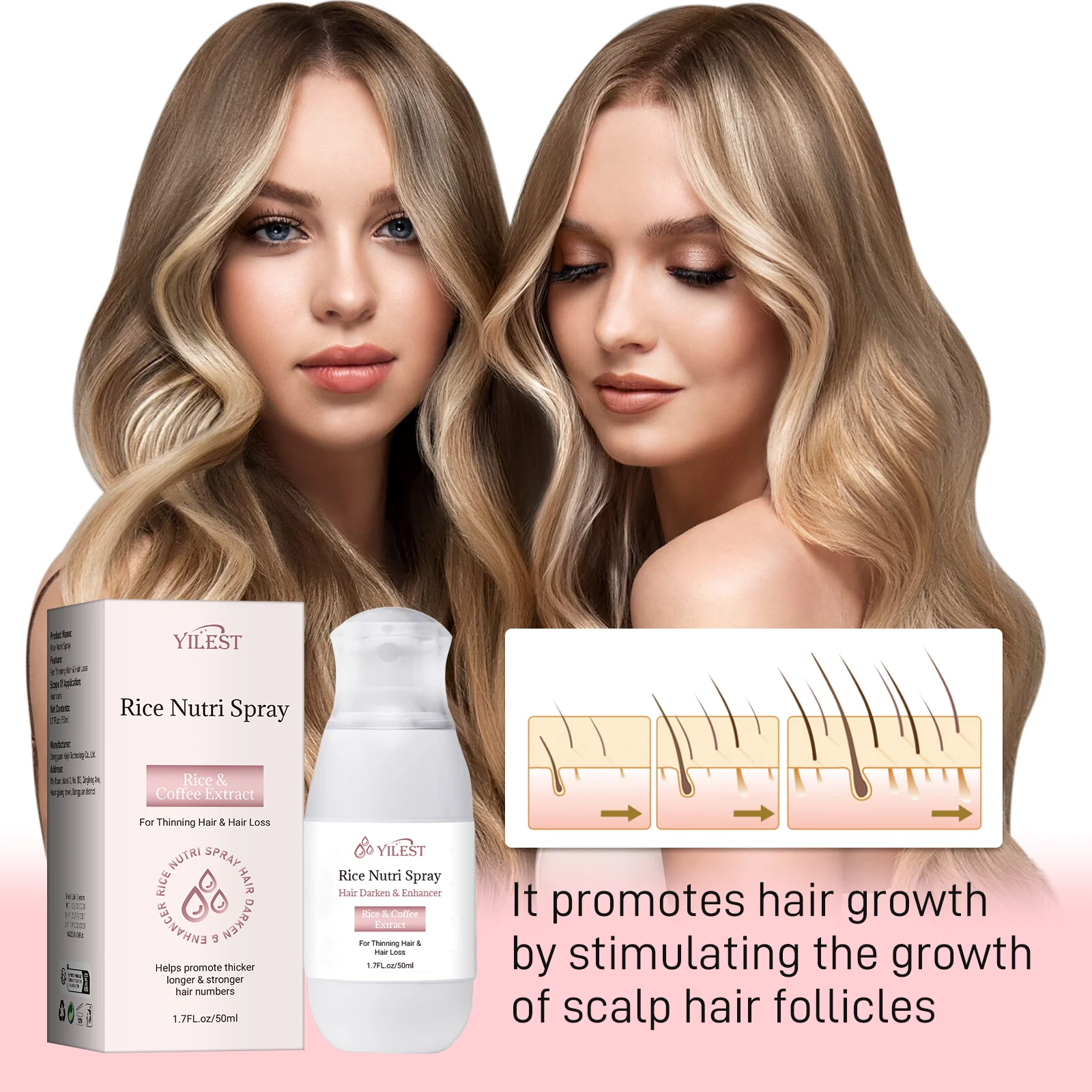 Rice Water Spray Hair Strengthens Thickening Natural Scalp Care Spray Thinning Hair Moisture Nourish Generating Spray
Rice Water Spray Hair Strengthens Thickening Natural Scalp Care Spray Thinning Hair Moisture Nourish Generating Spray