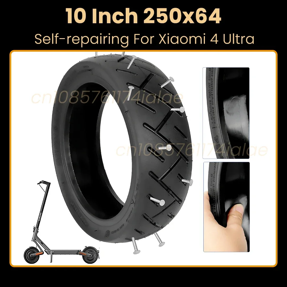 10-дюймовая вакуумная самовосстанавливающаяся шина 250x64 для электрического скутера Xiaomi 4 Ultra, бескамерная резиновая шина, встроенный саморемонтный клей
10-дюймовая вакуумная самовосстанавливающаяся шина 250x64 для электрического скутера Xiaomi 4 Ultra, бескамерная резиновая шина, встроенный саморемонтный клей