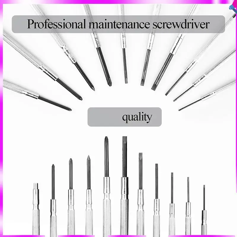 N96R 11PCS Small Precision Screwdriver Set, Mini Screw Driver Set Kit, 6 Different Sizes Of Flat-Head -Screwdrivers 
N96R 11PCS Small Precision Screwdriver Set, Mini Screw Driver Set Kit, 6 Different Sizes Of Flat-Head -Screwdrivers