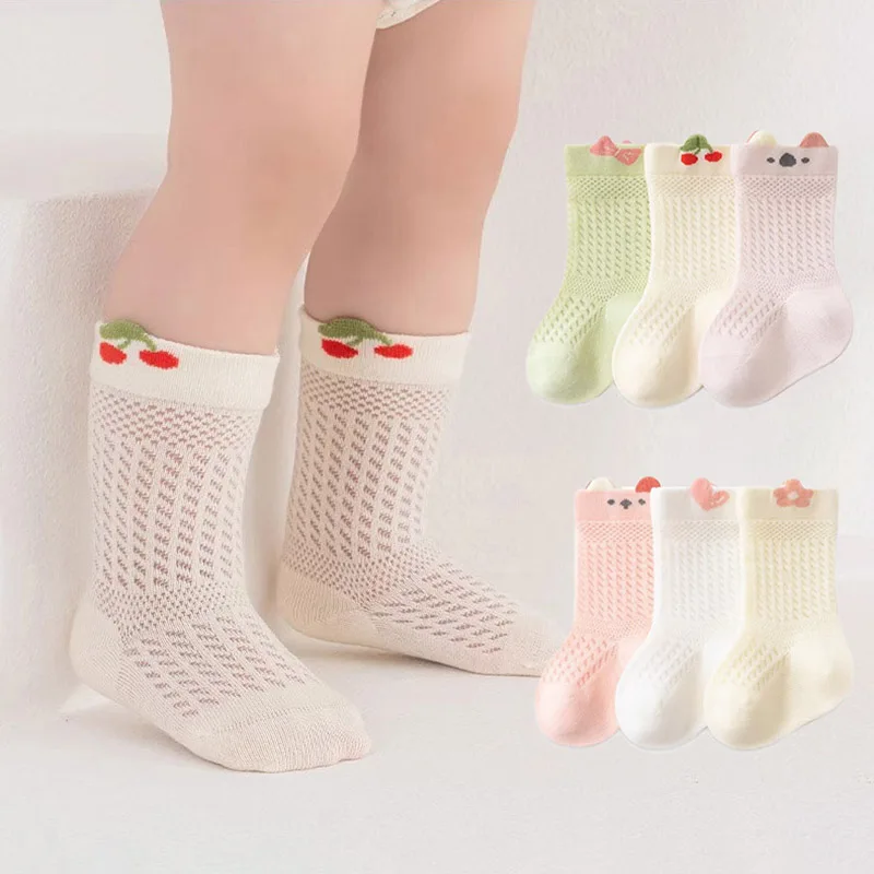 3 пары летних детских сетчатых носков, тонкие дышащие детские хлопковые носки, милые носки средней длины с героями мультфильмов для малышей, обувь для мальчиков и девочек 0-5 лет
3 пары летних детских сетчатых носков, тонкие дышащие детские хлопковые носки, милые носки средней длины с героями мультфильмов для малышей, обувь для мальчиков и девочек 0-5 лет