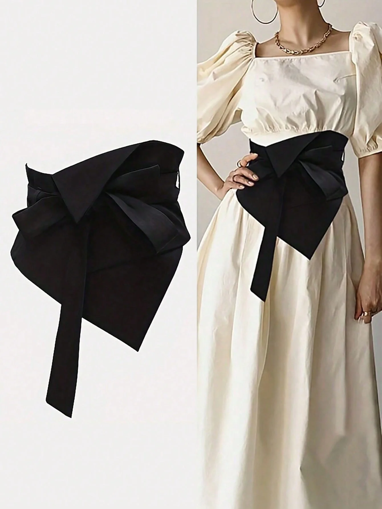 1 piece Plus Size Black Lapel Wide Waist Belt Elegant Style Dress Accesorize Stylish Buckle for Women's Fashion Accessory
1 piece Plus Size Black Lapel Wide Waist Belt Elegant Style Dress Accesorize Stylish Buckle for Women's Fashion Accessory