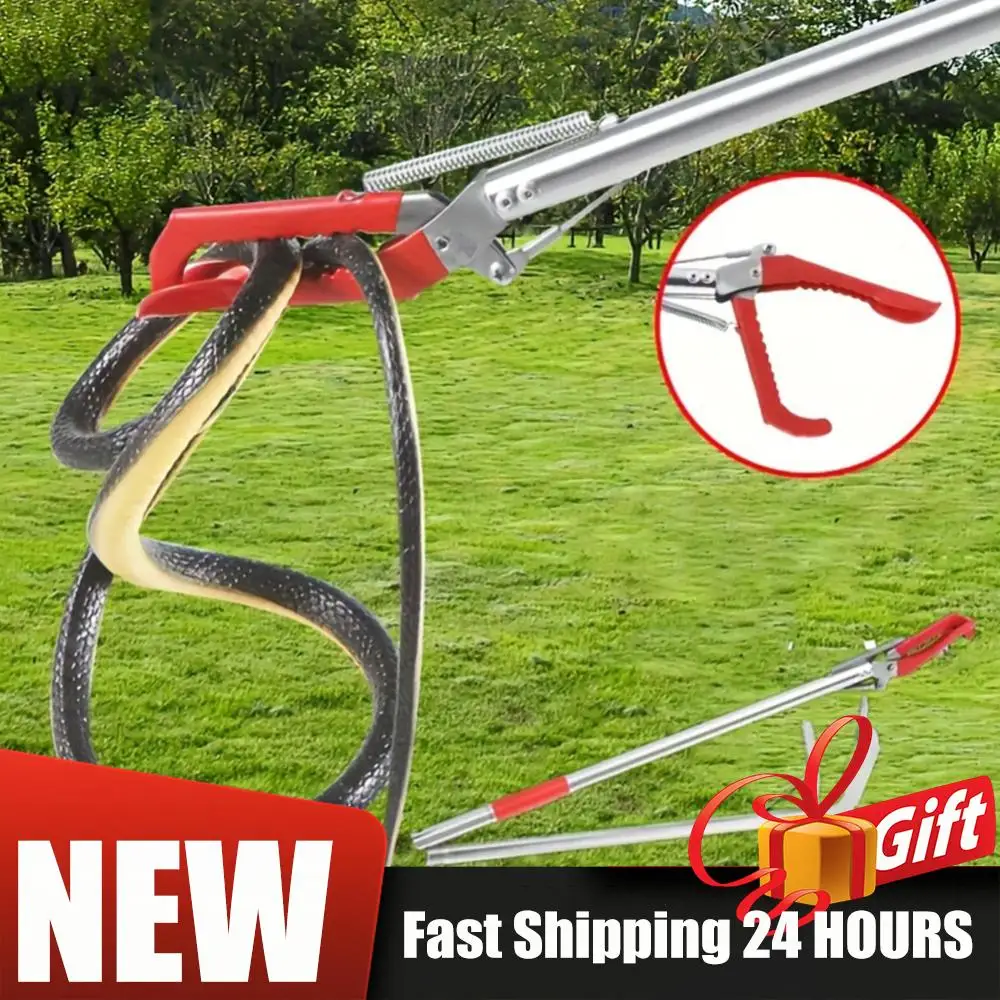 1.5M Foldable Snake Tongs Snake Catcher Tongs Stainless Steel Snake Hook Pliers Pick Up Tool To Catch Loach Crab Rubbish Clip
1.5M Foldable Snake Tongs Snake Catcher Tongs Stainless Steel Snake Hook Pliers Pick Up Tool To Catch Loach Crab Rubbish Clip