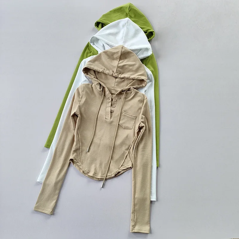 Women Gym Hooded Casual Sports Sweater Crop Top Fat Dry Threaded Slim Slim Pullover Running Yoga Shirt Long Sleeve Clothing
Women Gym Hooded Casual Sports Sweater Crop Top Fat Dry Threaded Slim Slim Pullover Running Yoga Shirt Long Sleeve Clothing