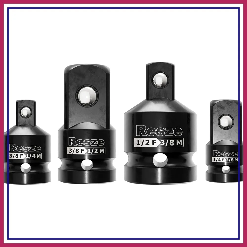 4PCS Impact Socket Adapter Set 1/4" 3/8" 1/2" Drive Conversion Kit Chrome Molybdenum Steel
4PCS Impact Socket Adapter Set 1/4" 3/8" 1/2" Drive Conversion Kit Chrome Molybdenum Steel