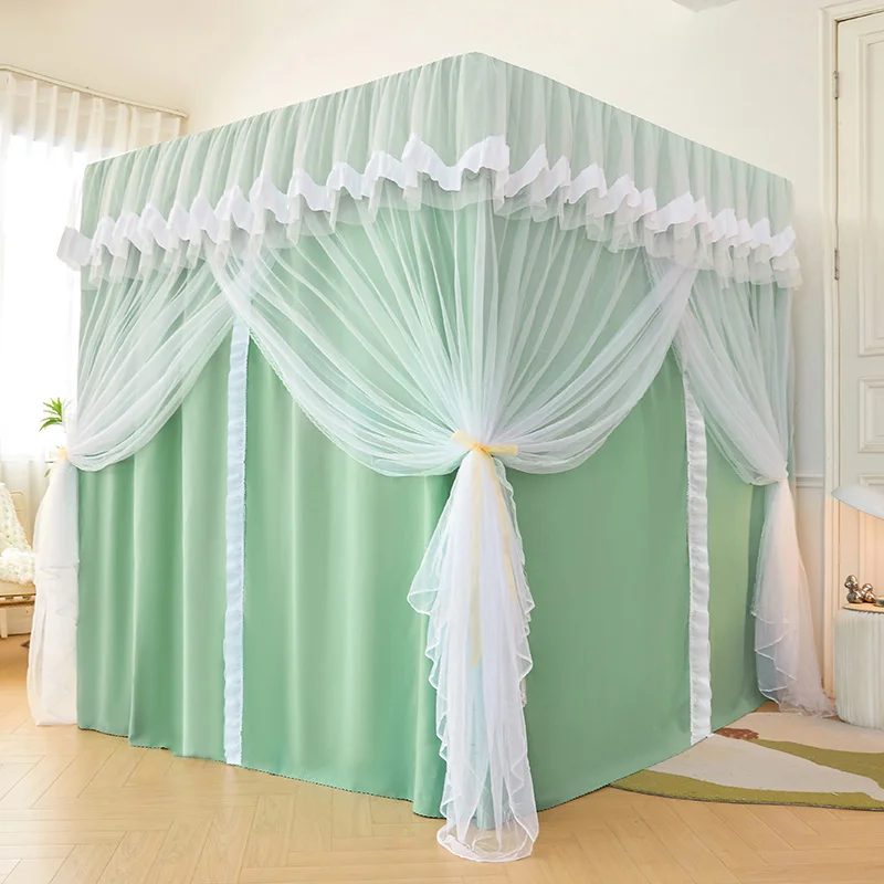 Household Green Double-layer Bed Curtain Mosquito Net For King Bed Removable Four Corner Bed Curtain No Bracket Bedroom Decorati
Household Green Double-layer Bed Curtain Mosquito Net For King Bed Removable Four Corner Bed Curtain No Bracket Bedroom Decorati