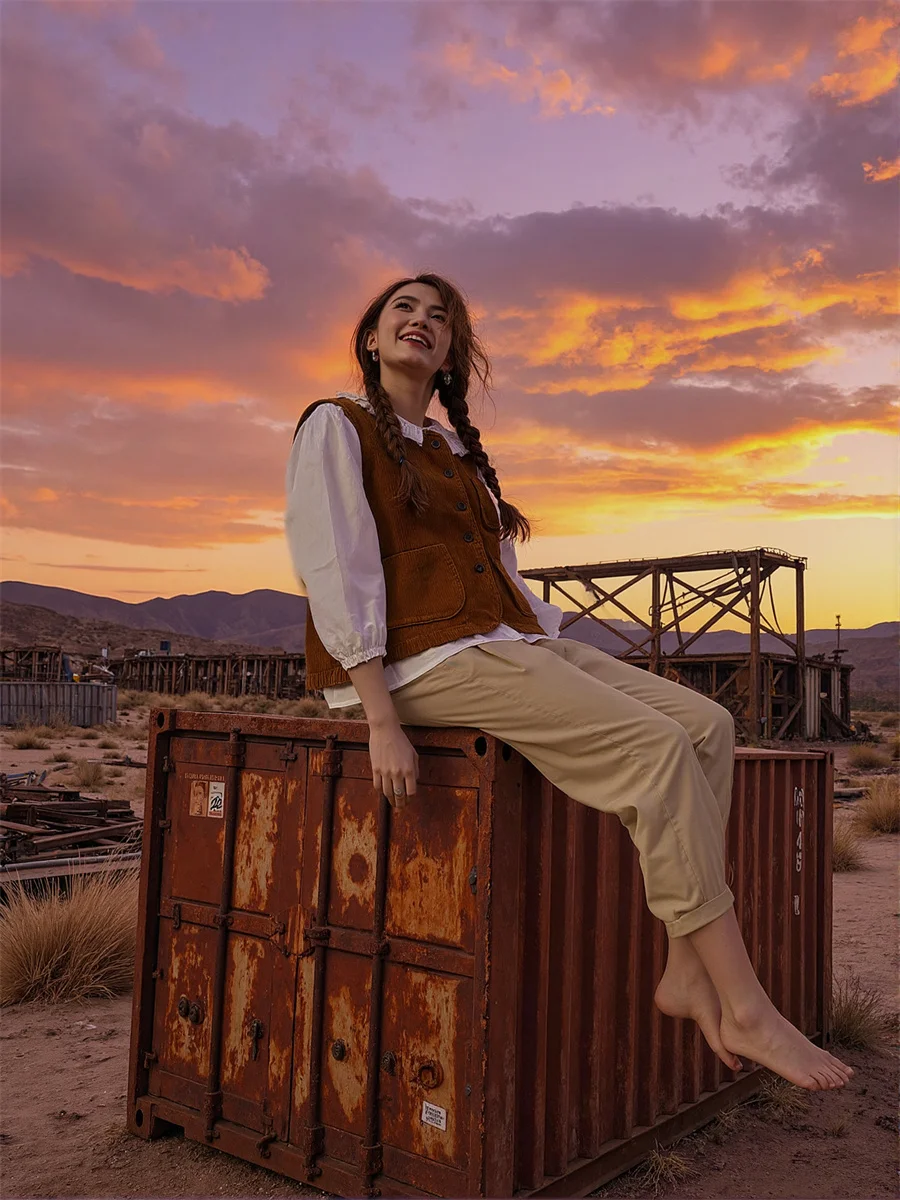 Retro O-Neck Buttoned Vests Top For Woman Waistcoats Clothes Women Spring Thin Half-Zip Oversized Daily Commuting Simple Basics
Retro O-Neck Buttoned Vests Top For Woman Waistcoats Clothes Women Spring Thin Half-Zip Oversized Daily Commuting Simple Basics