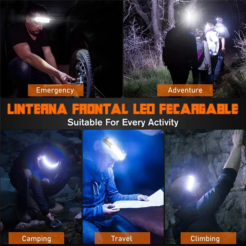 ABVA-Rechargeable IPX6 Waterproof LED Headlamp 1500 Lumens 3 Light Modes For Outdoor Activities Including Camping, Running
ABVA-Rechargeable IPX6 Waterproof LED Headlamp 1500 Lumens 3 Light Modes For Outdoor Activities Including Camping, Running