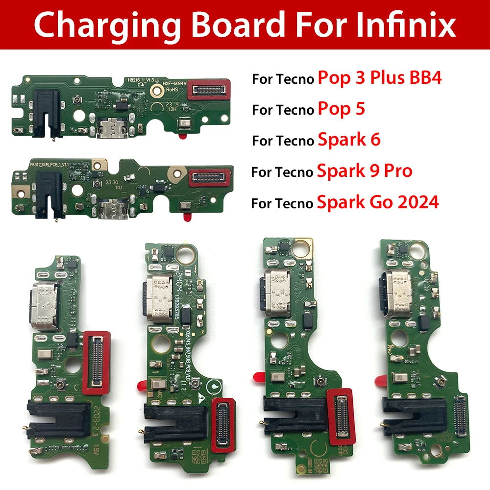 10Pcs , USB Charging Board Flex Cable For Tecno 3 Plus Spark 5 Air Spark 20 Pro Plus USB Charger Port Dock Connector
10Pcs , USB Charging Board Flex Cable For Tecno 3 Plus Spark 5 Air Spark 20 Pro Plus USB Charger Port Dock Connector