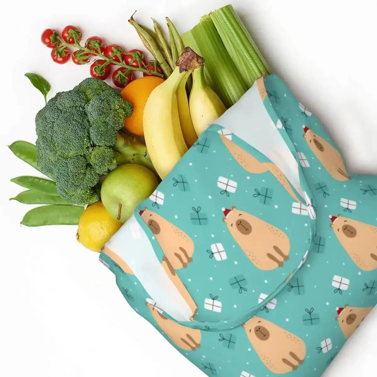 Capybara Groceries Shopping Bag Printing Canvas Shopper Tote Shoulder Bags Big Capacity Washable Handbag
Capybara Groceries Shopping Bag Printing Canvas Shopper Tote Shoulder Bags Big Capacity Washable Handbag