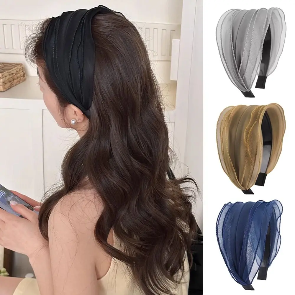 Fashion Wide Hair Hoop Non Slip Sweet Lace Hairbands Organza Yarn Elegant Hair Accessories for Women Girls
Fashion Wide Hair Hoop Non Slip Sweet Lace Hairbands Organza Yarn Elegant Hair Accessories for Women Girls