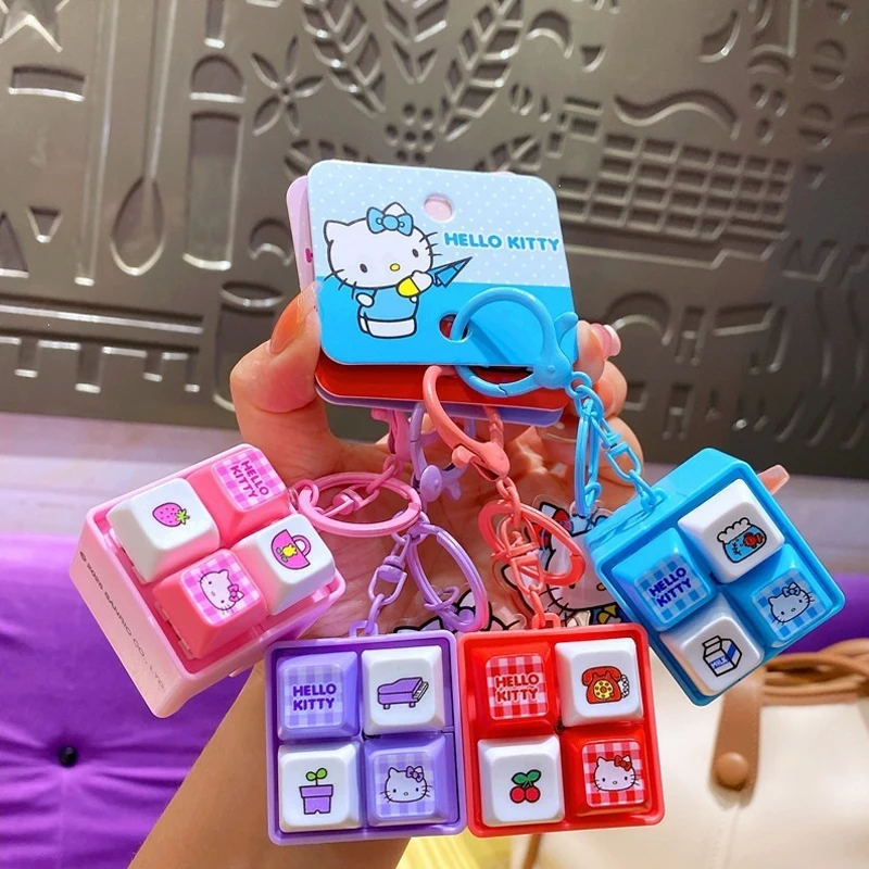Брелок-игрушка Hello Kitty со светодиодной подсветкой, милый мини-брелок в виде клавиатуры, кавайный мультяшный шарм для сумки, подарок для снятия стресса
Брелок-игрушка Hello Kitty со светодиодной подсветкой, милый мини-брелок в виде клавиатуры, кавайный мультяшный шарм для сумки, подарок для снятия стресса