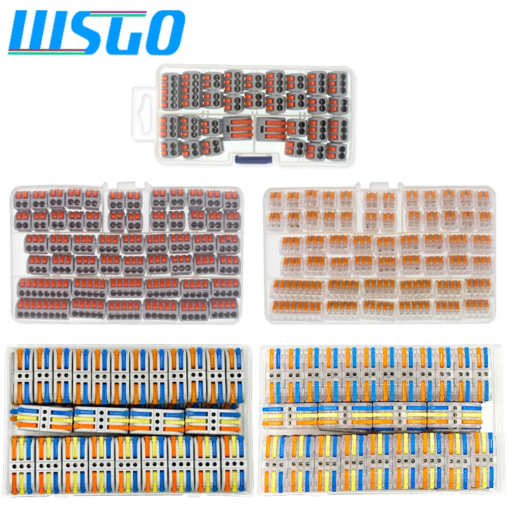 Wire Connector Combination Universal Compact Terminal Led Lighting Wire Connector, 2-3 Room Hybrid Rapid Wiring Terminals
Wire Connector Combination Universal Compact Terminal Led Lighting Wire Connector, 2-3 Room Hybrid Rapid Wiring Terminals