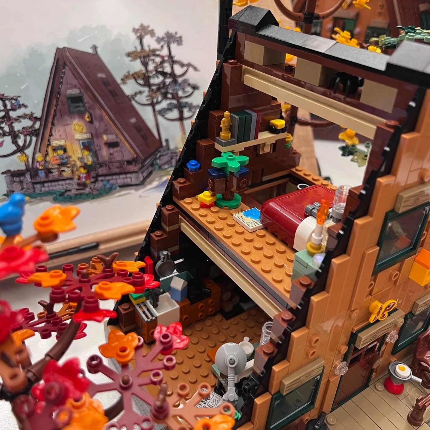 Stress relieving toysCity Street View 21338 Forest A- Frame Cabin Tree House Model Expert Modular Building Block Brick Cottage
Stress relieving toysCity Street View 21338 Forest A- Frame Cabin Tree House Model Expert Modular Building Block Brick Cottage