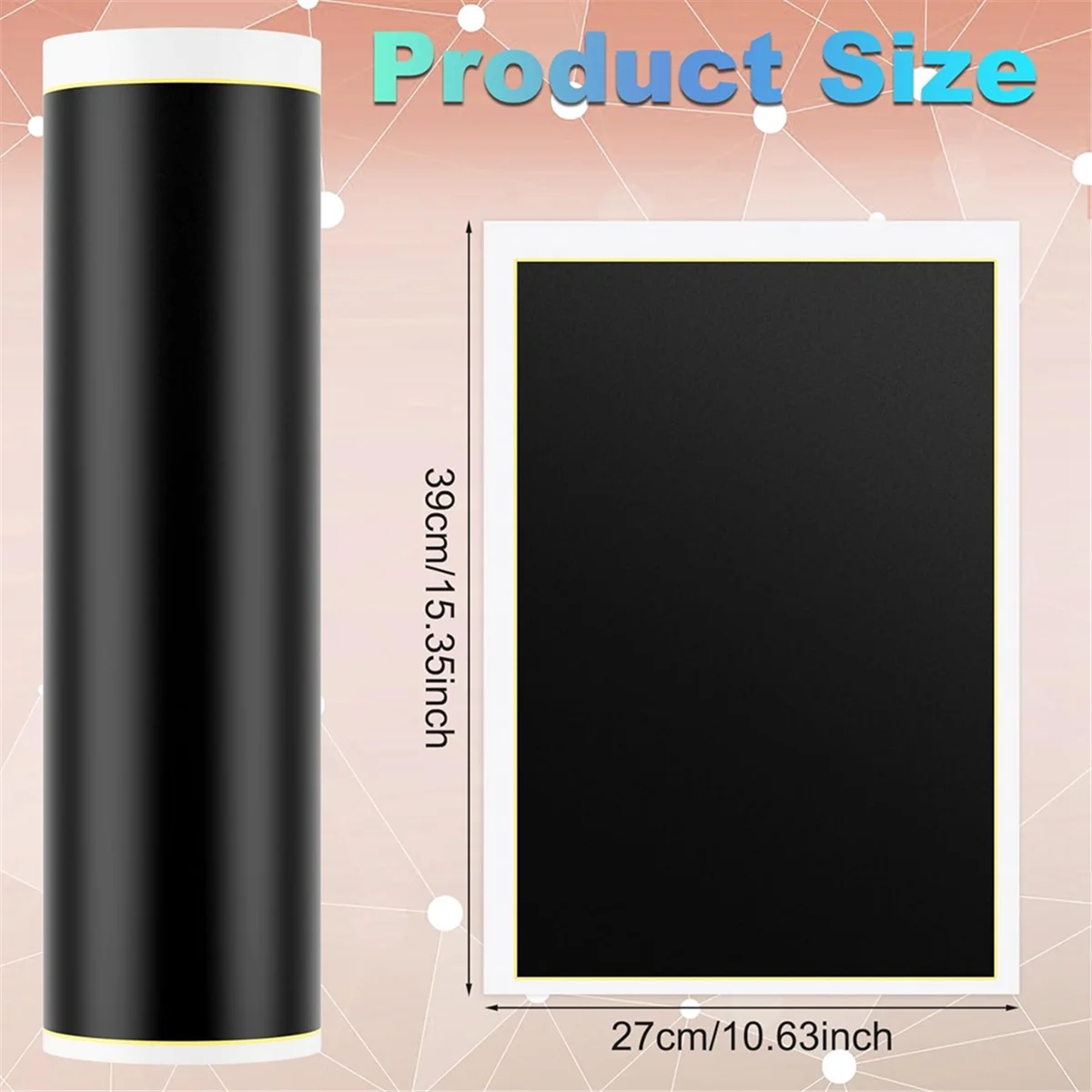 AS63 2 Sheets Laser Engraving Marking Paper, 15.35x10.63Inch Laser Color Engraving Paper (Black, 39x27cm)
AS63 2 Sheets Laser Engraving Marking Paper, 15.35x10.63Inch Laser Color Engraving Paper (Black, 39x27cm)