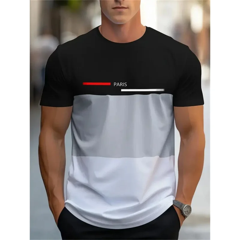 Colorful Stripe Pattern T Shirt For Men Color Block 3D Printed Tees Summer Casual Short Sleeve O-Neck Tops Oversized T-Shirts
Colorful Stripe Pattern T Shirt For Men Color Block 3D Printed Tees Summer Casual Short Sleeve O-Neck Tops Oversized T-Shirts