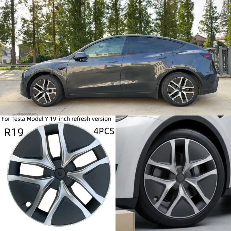 Wheel Covers for Tesla Model Y 19 Inch 2025-2026 Refresh Hubcap Replacement Exterior Accessories Protective Rim Cap 4pcs
Wheel Covers for Tesla Model Y 19 Inch 2025-2026 Refresh Hubcap Replacement Exterior Accessories Protective Rim Cap 4pcs