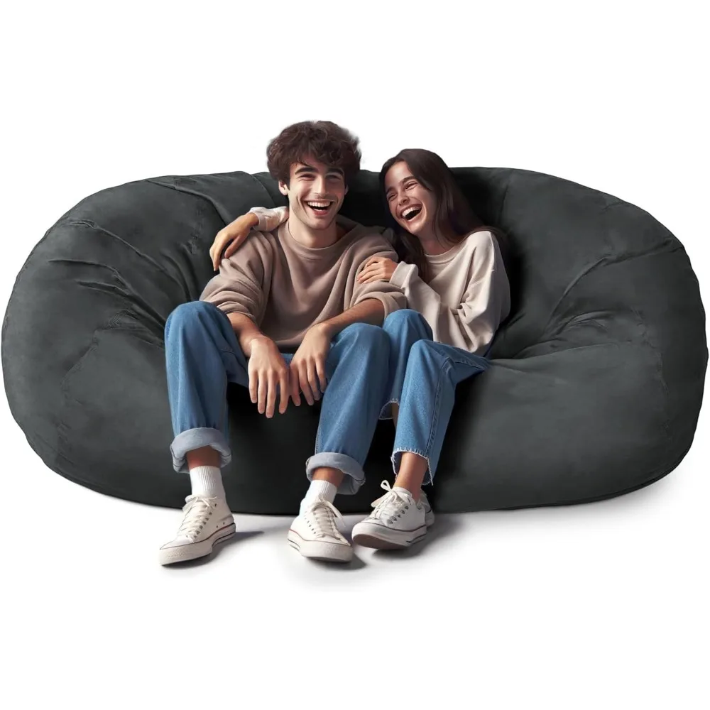 Luxurious Giant 6Ft Bean Bag Chair With Microsuede Cover - Ultra Soft, Foam Filling, Washable Large Bean Bag Sofa For Kids,
Luxurious Giant 6Ft Bean Bag Chair With Microsuede Cover - Ultra Soft, Foam Filling, Washable Large Bean Bag Sofa For Kids,