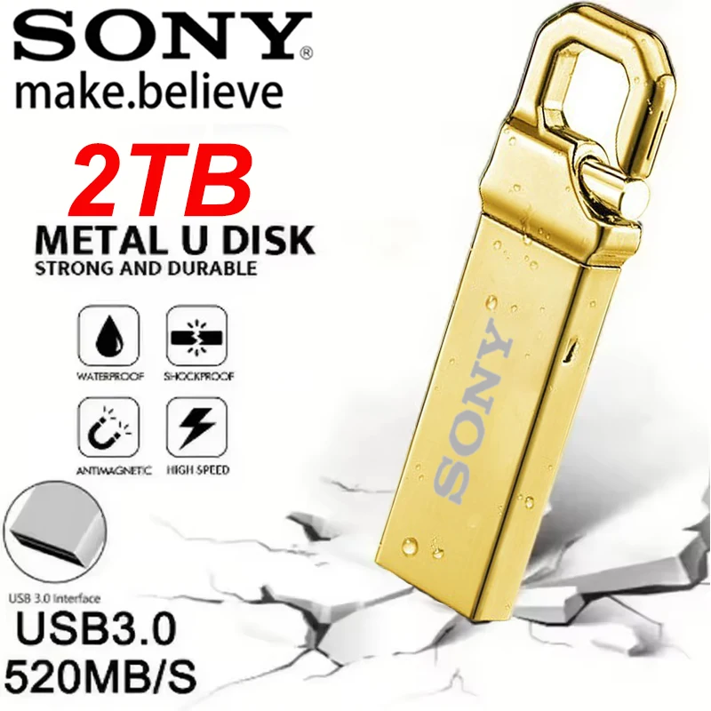 SONY Original Metal Pendrive 1TB USB 3.0 Flash Drive High Speed Pen Drive 2TB Memoria Storage U Disk For Computer
SONY Original Metal Pendrive 1TB USB 3.0 Flash Drive High Speed Pen Drive 2TB Memoria Storage U Disk For Computer